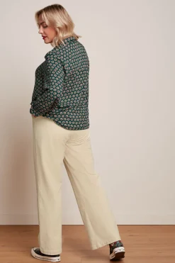 King Louie Blouses|Remi Blouse Elliot Pine Green