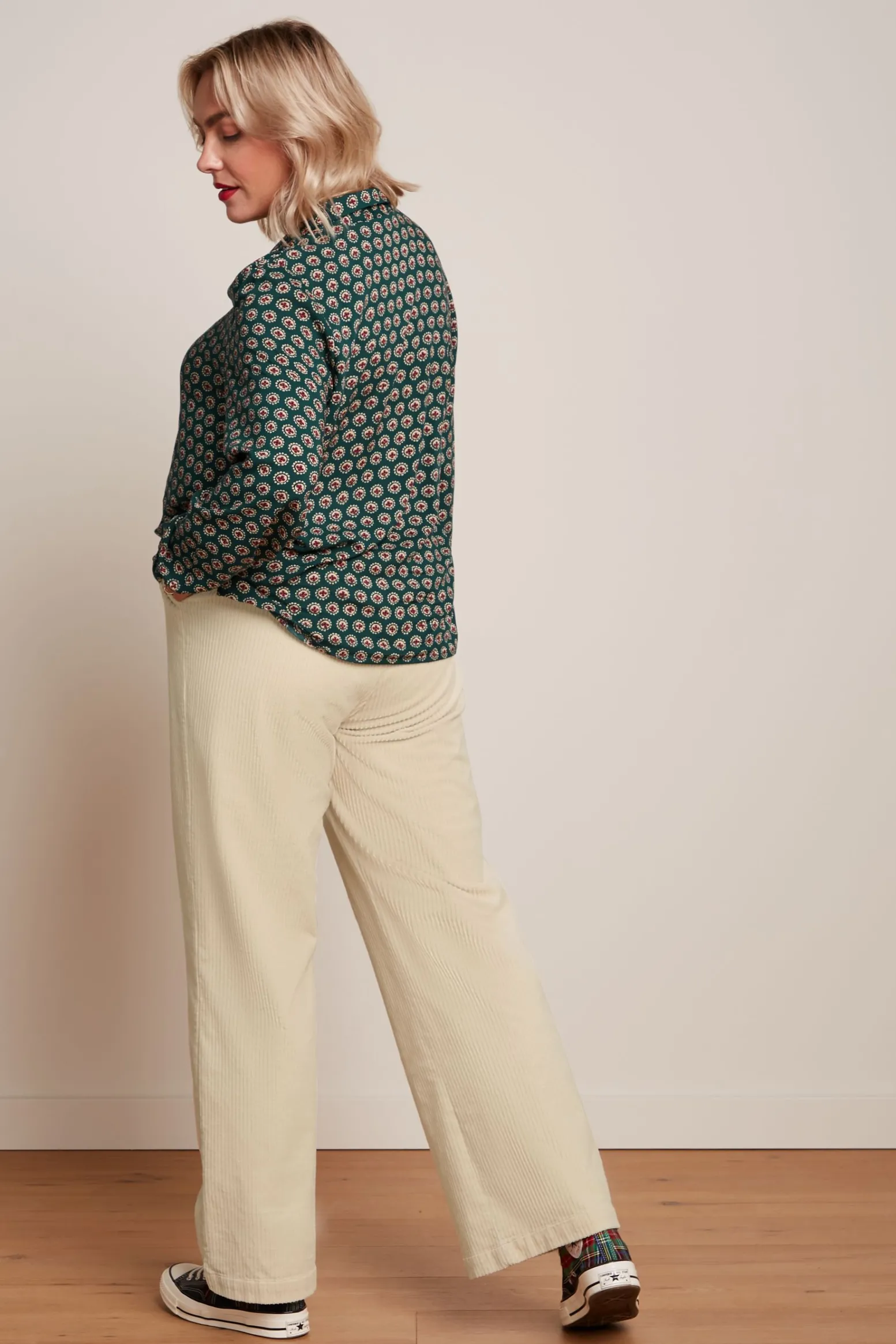 King Louie Blouses|Remi Blouse Elliot Pine Green
