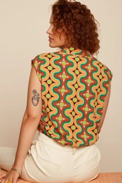 King Louie Blouses|Remi Blouse Kizko Black