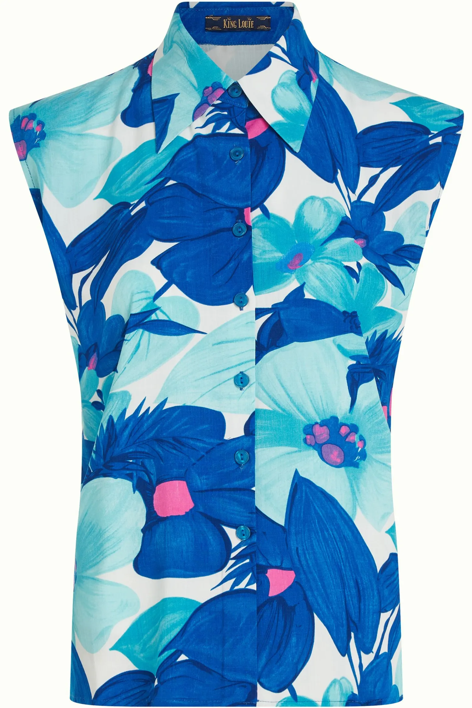 King Louie Blouses|Remi Blouse Seychelles Surf Blue