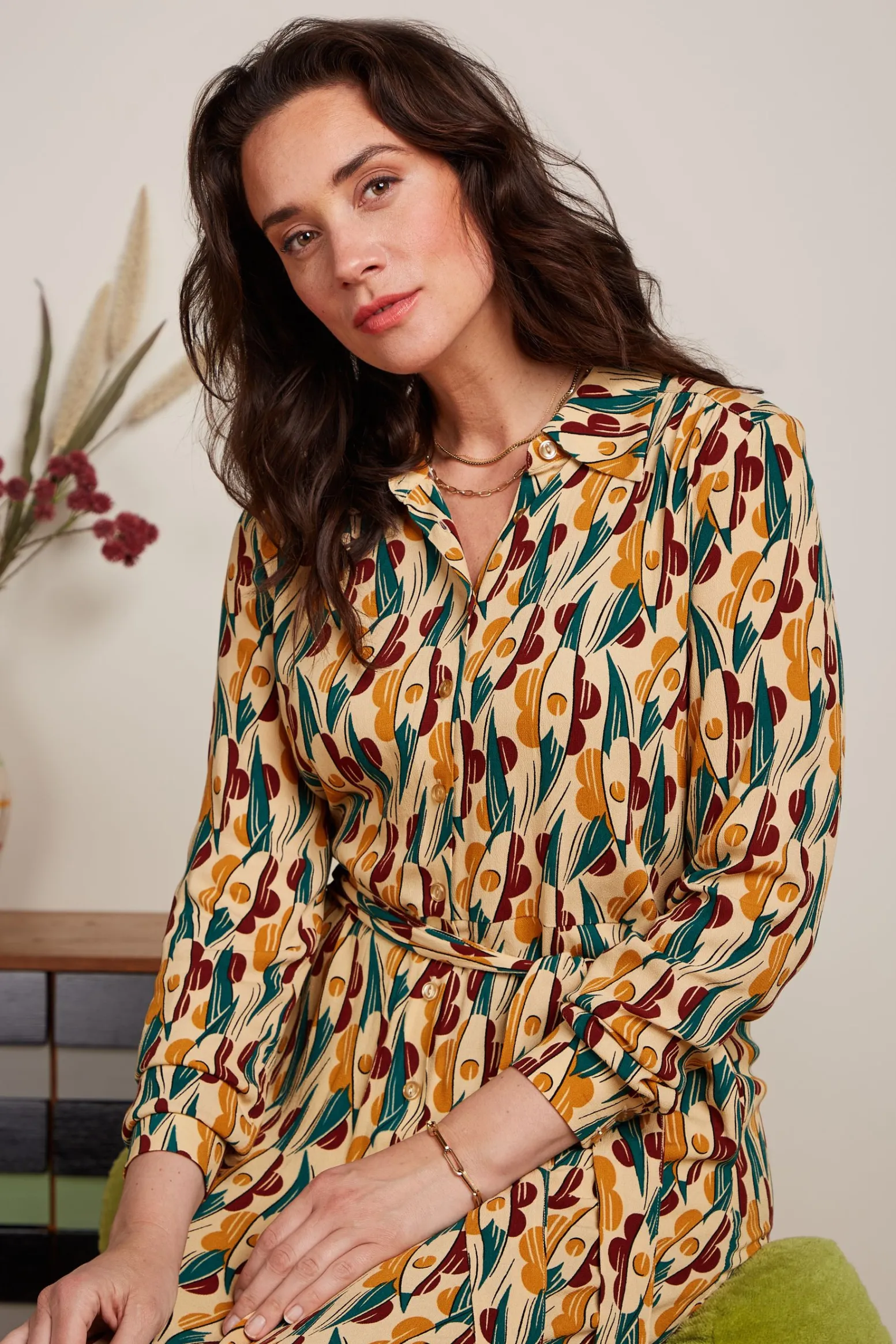 King Louie Jurken|Remi Dress Cile Pebble