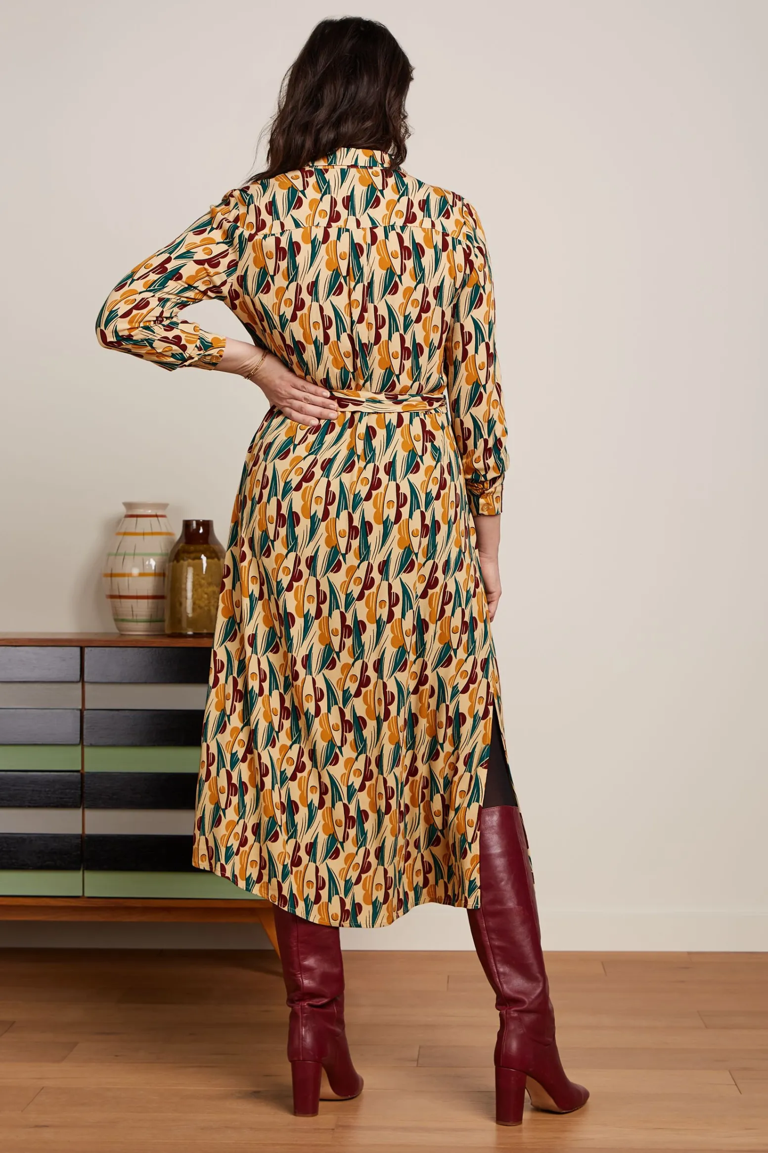 King Louie Jurken|Remi Dress Cile Pebble