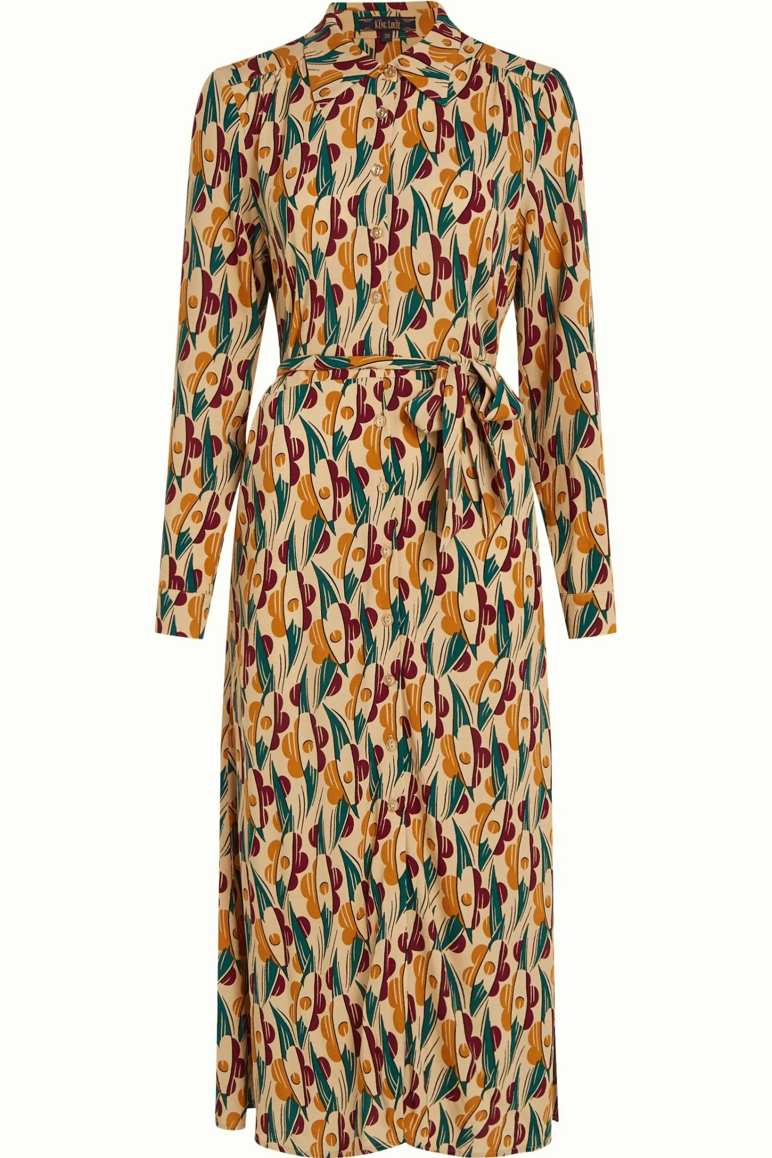 King Louie Jurken|Remi Dress Cile Pebble