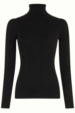 King Louie Tops & Shirts|Rib Rollneck Top Club Black