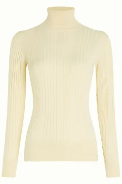 King Louie Tops & Shirts|Rib Rollneck Top Club Cream