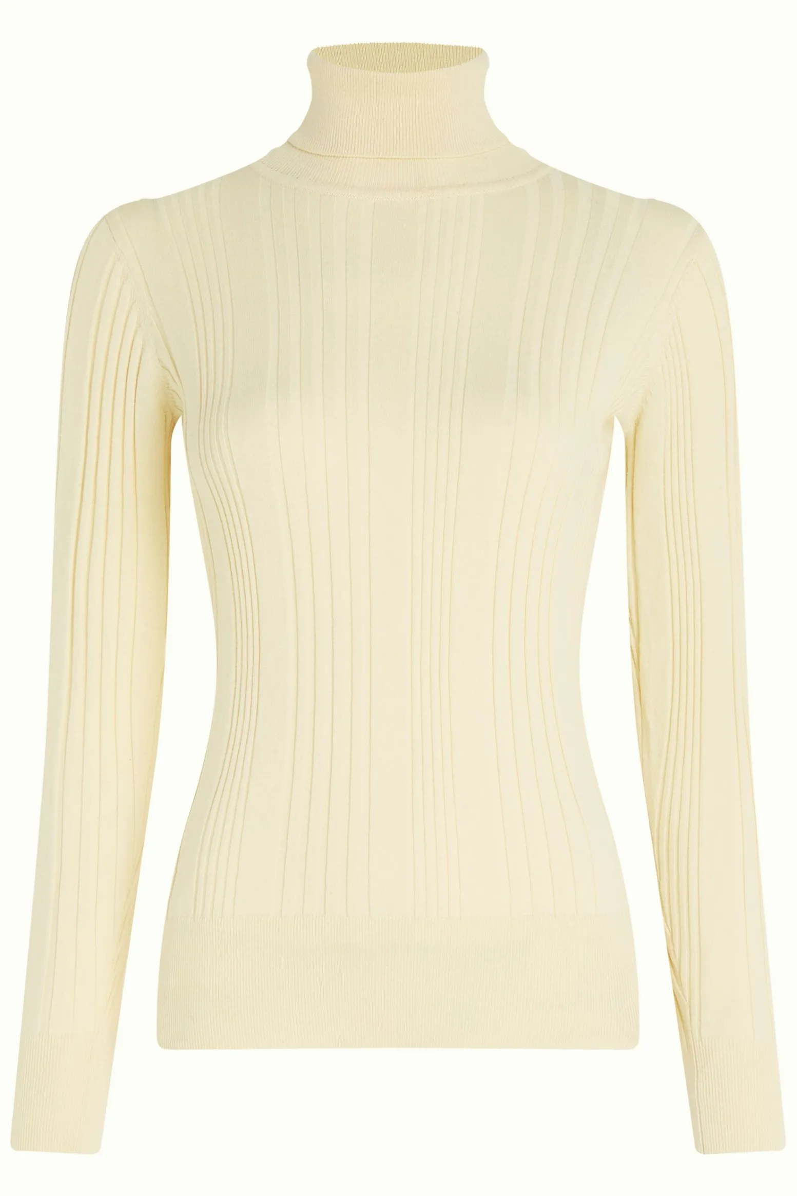 King Louie Tops & Shirts|Rib Rollneck Top Club Cream