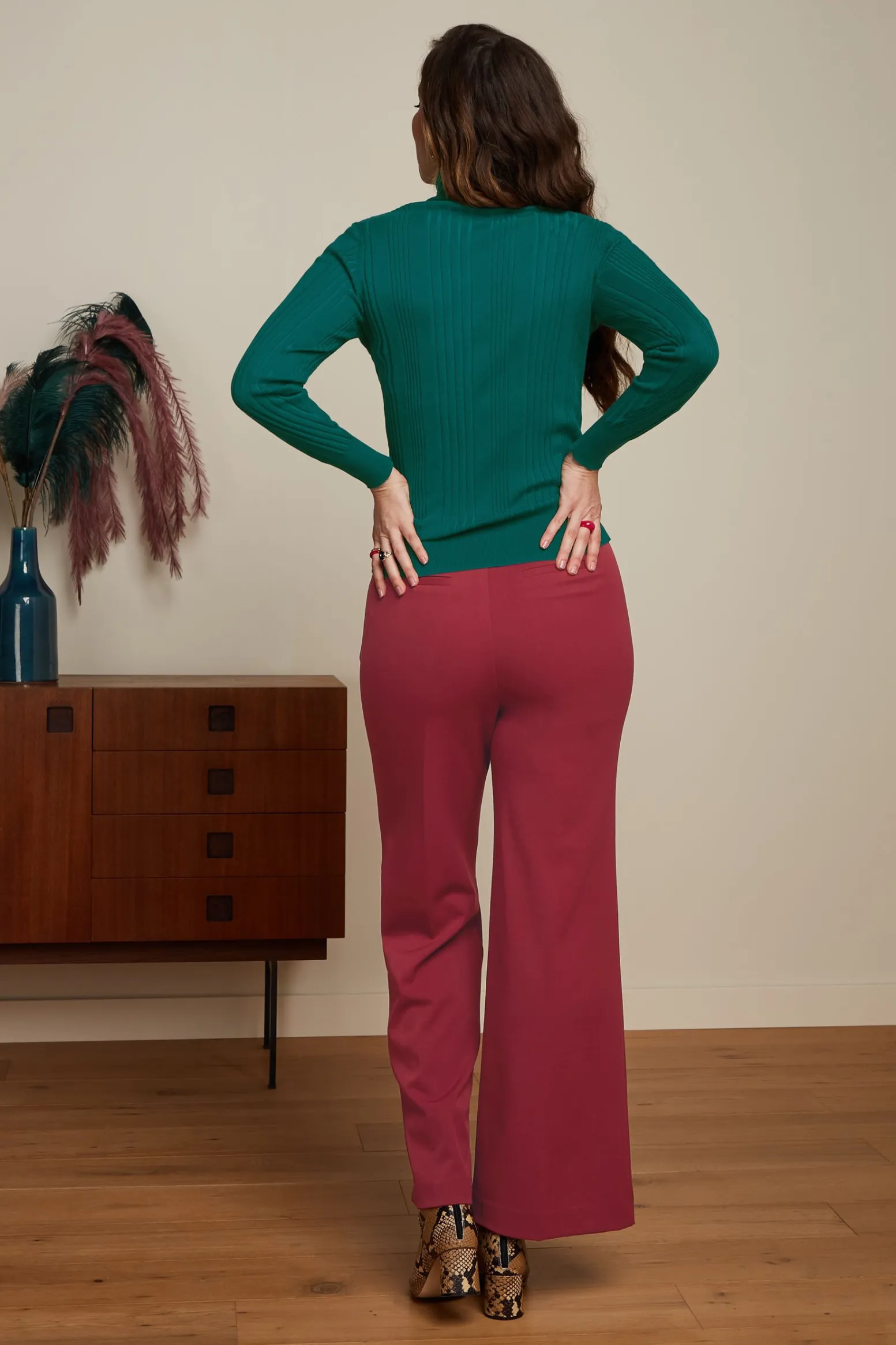 King Louie Tops & Shirts|Rib Rollneck Top Club Antique Green