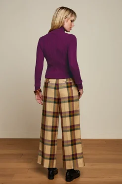 King Louie Tops & Shirts|Rib Rollneck Top Club Caspia Purple