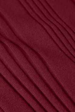 King Louie Tops & Shirts|Rib Rollneck Top Club Cabernet Red