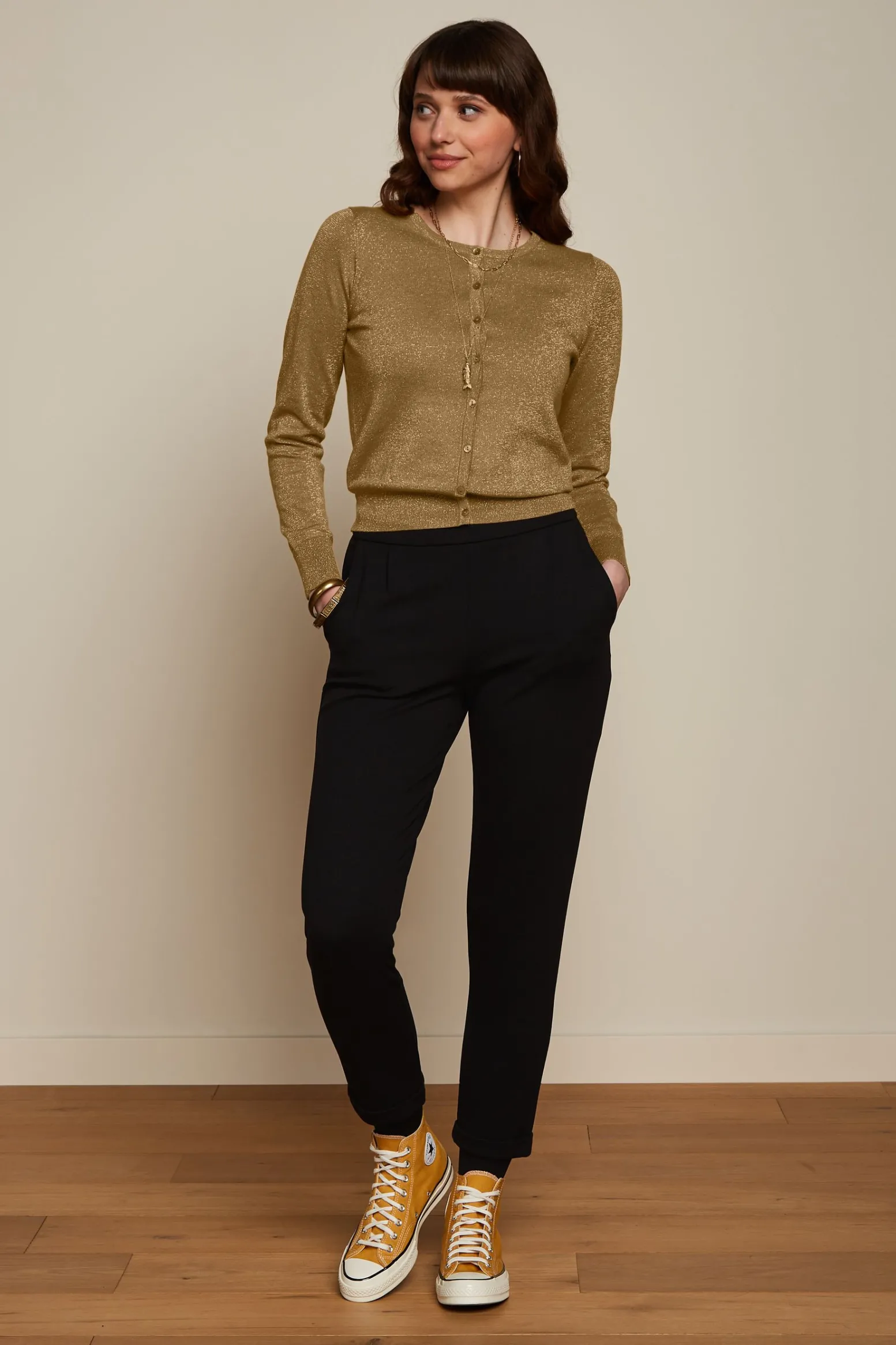 King Louie Broeken|Roisin Pants Milano Uni Black