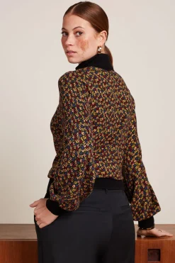 King Louie Tops & Shirts|Rollneck Bell Top Flaminga Black