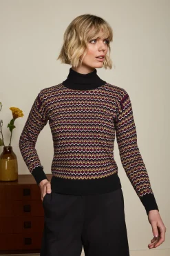 King Louie Truien|Rollneck Top Nolan Black