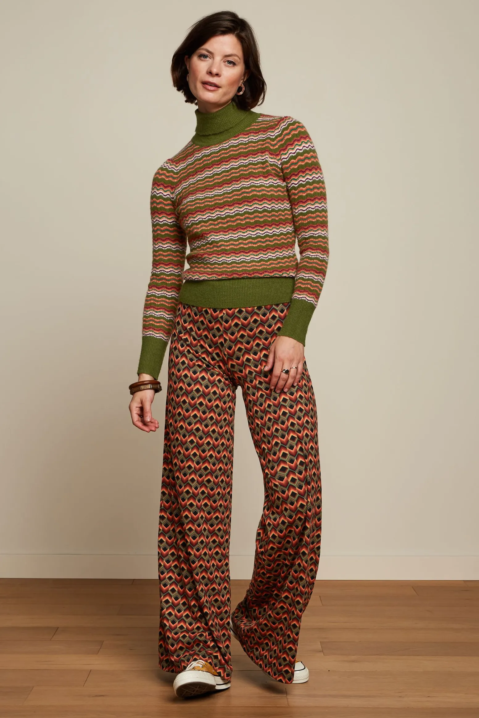King Louie Truien|Rollneck Top Twitty Olive Green