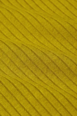King Louie Tops & Shirts|Rollneck Top Uni Rib Curry Yellow