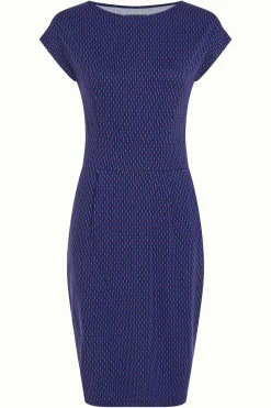 King Louie Jurken|Rose Dress Ditto Evening Blue
