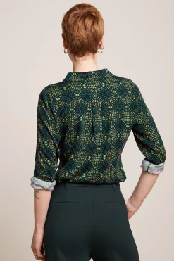 King Louie Blouses|Rosie Blouse Spiller Dragonfly Green