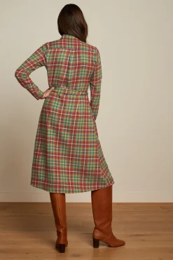 King Louie Jurken|Rosie Dress Belmont Check Woodbine Green