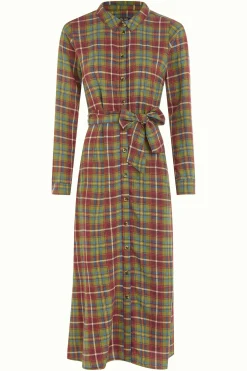 King Louie Jurken|Rosie Dress Belmont Check Woodbine Green