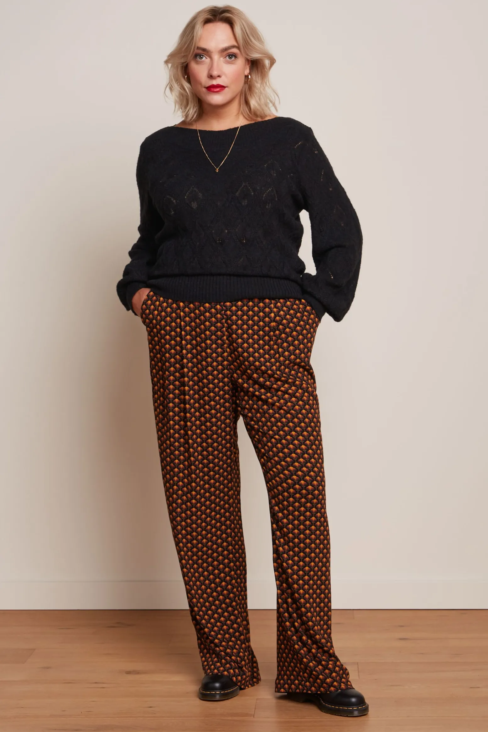 King Louie Broeken|Rylee Pants Mayfield Beet Red