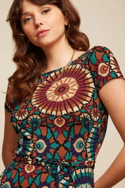 King Louie Jurken|Sally Maxi Dress Torini Evening Blue