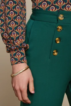 King Louie Broeken|Sally Pants Broadway Pine Green