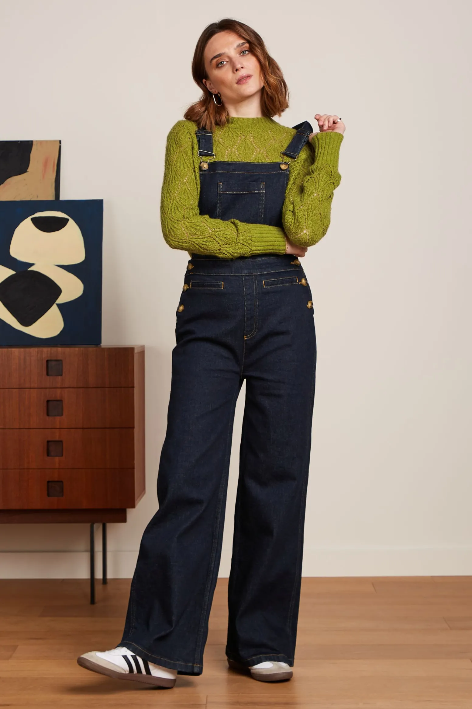 King Louie Jumpsuits|Salopette Walker Denim Indigo Blue