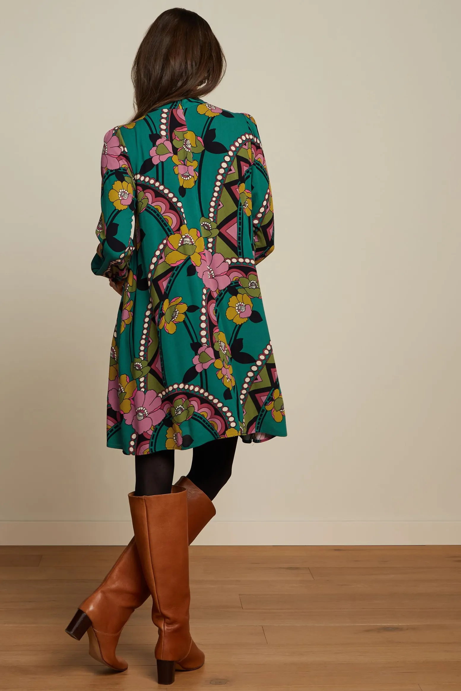 King Louie Jurken|Sandy Dress Lovechild Antique Green