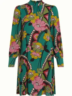 King Louie Jurken|Sandy Dress Lovechild Antique Green