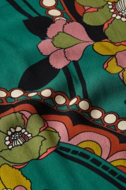 King Louie Jurken|Sandy Dress Lovechild Antique Green