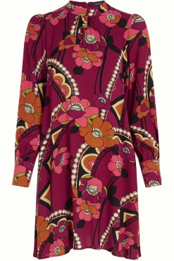 King Louie Jurken|Sandy Dress Lovechild Cabernet Red