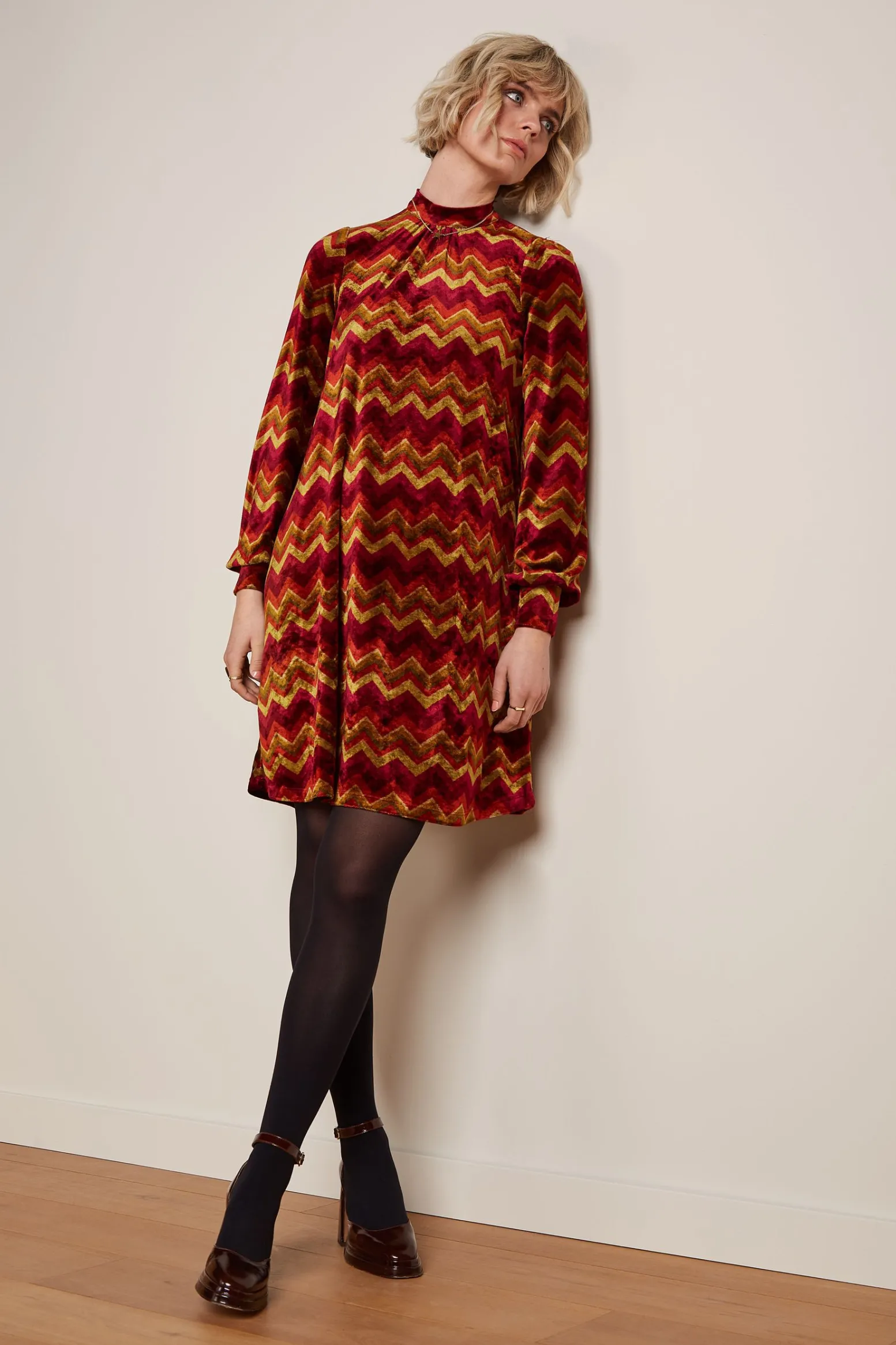 King Louie Jurken|Sandy Dress Penny Cabernet Red