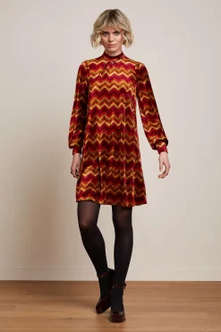 King Louie Jurken|Sandy Dress Penny Cabernet Red