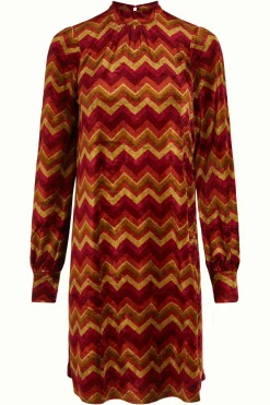 King Louie Jurken|Sandy Dress Penny Cabernet Red