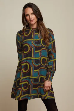 King Louie Jurken|Sandy Dress Zappa Black