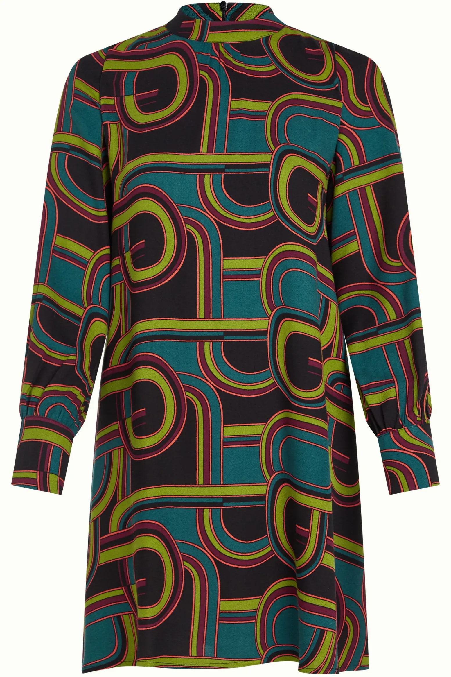 King Louie Jurken|Sandy Dress Zappa Black
