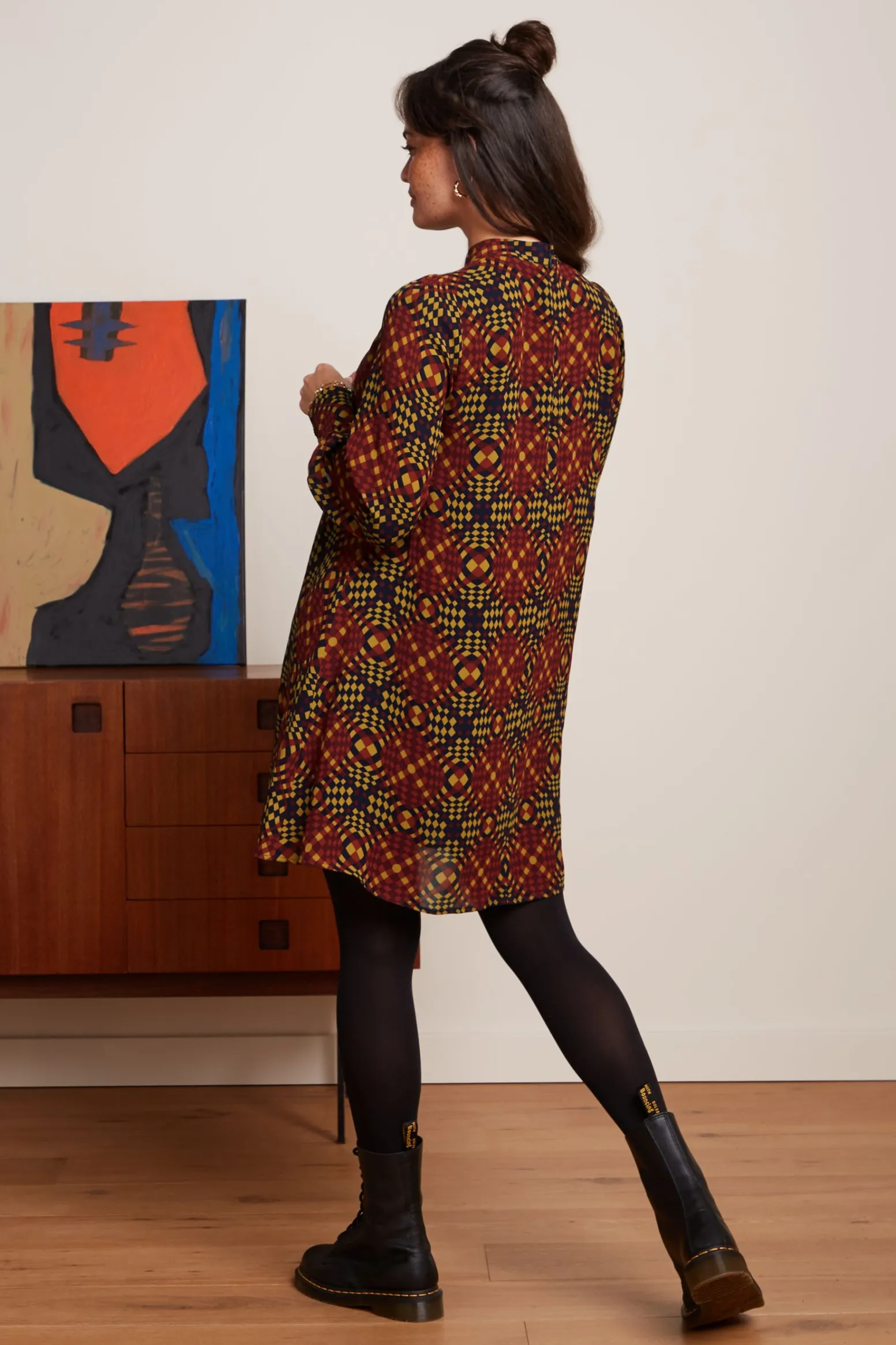 King Louie Jurken|Sandy Dress Zesty Evening Blue