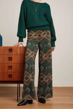 King Louie Broeken|Sara Pants Morrison Para Green