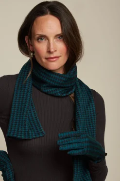 King Louie Accessoires|Scarf Pied De Poule Dragonfly Green
