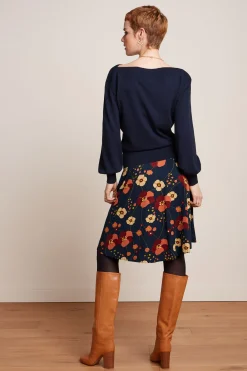 King Louie Rokken|Serena Skirt Melody Evening Blue