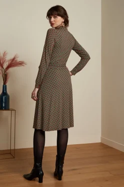 King Louie Jurken|Sheeva Dress Dusty Cabernet Red