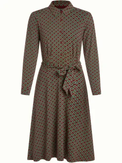 King Louie Jurken|Sheeva Dress Dusty Cabernet Red