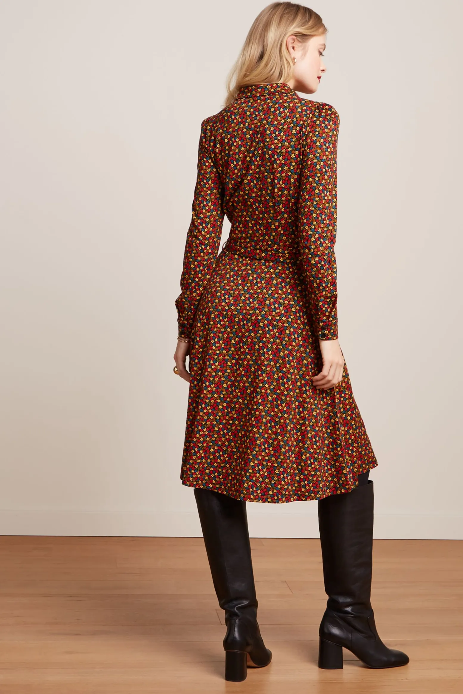 King Louie Jurken|Sheeva Dress Flaminga Black