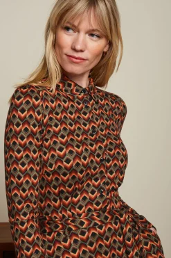 King Louie Jurken|Sheeva Dress Quentin Black