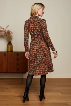 King Louie Jurken|Sheeva Dress Quentin Black