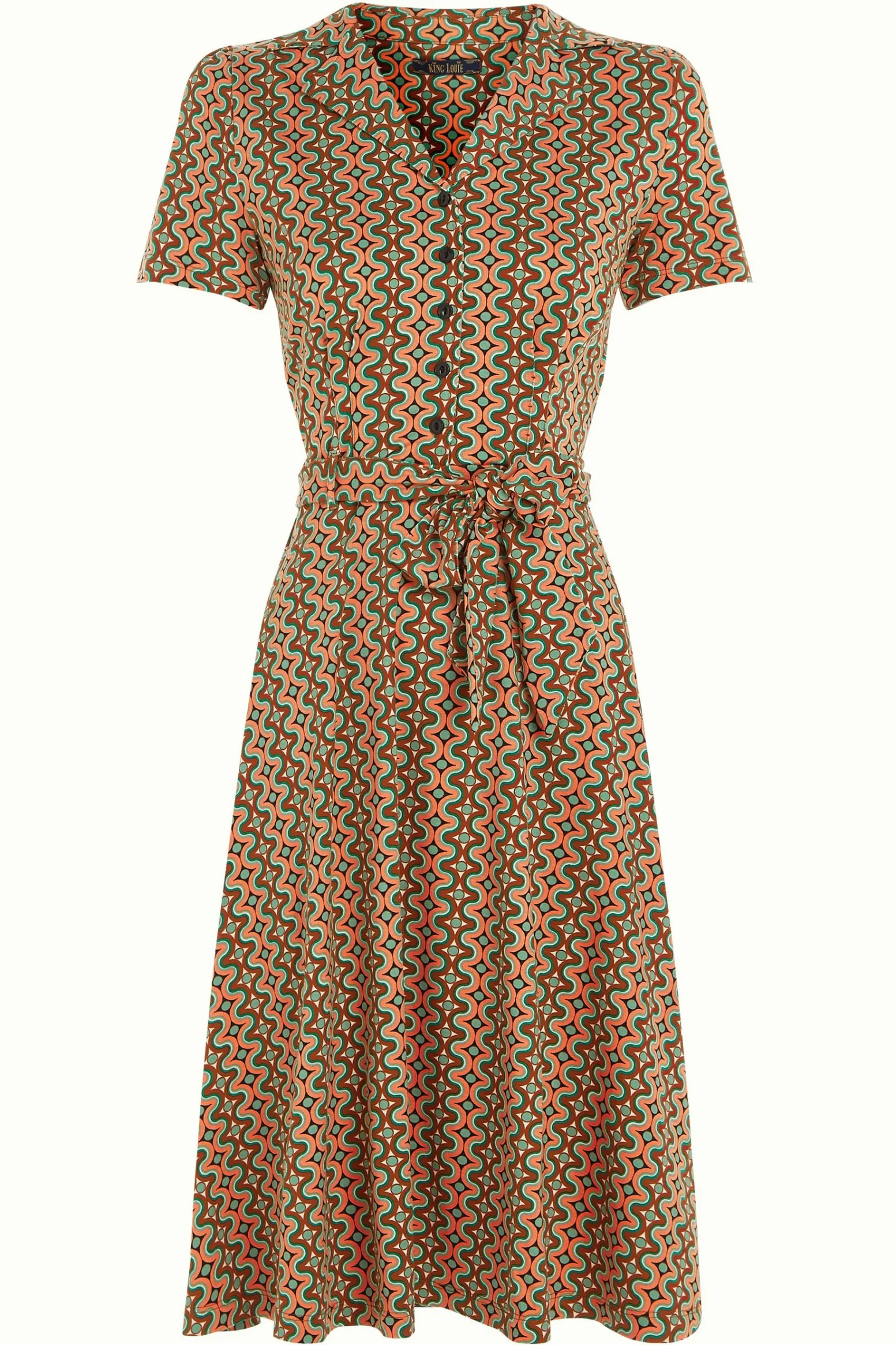 King Louie Jurken|Sheeva Dress Twisted Black