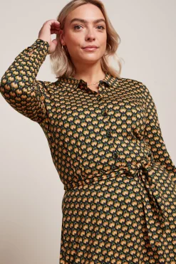 King Louie Jurken|Sheeva Dress Valet Streeple Blue