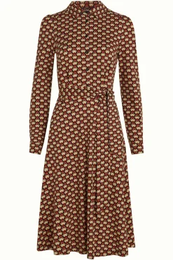 King Louie Jurken|Sheeva Dress Valet Cabernet Red