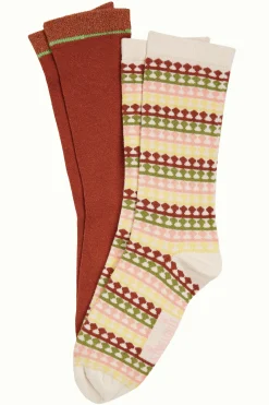 King Louie Accessoires|Socks 2-Pack Boyd Cream