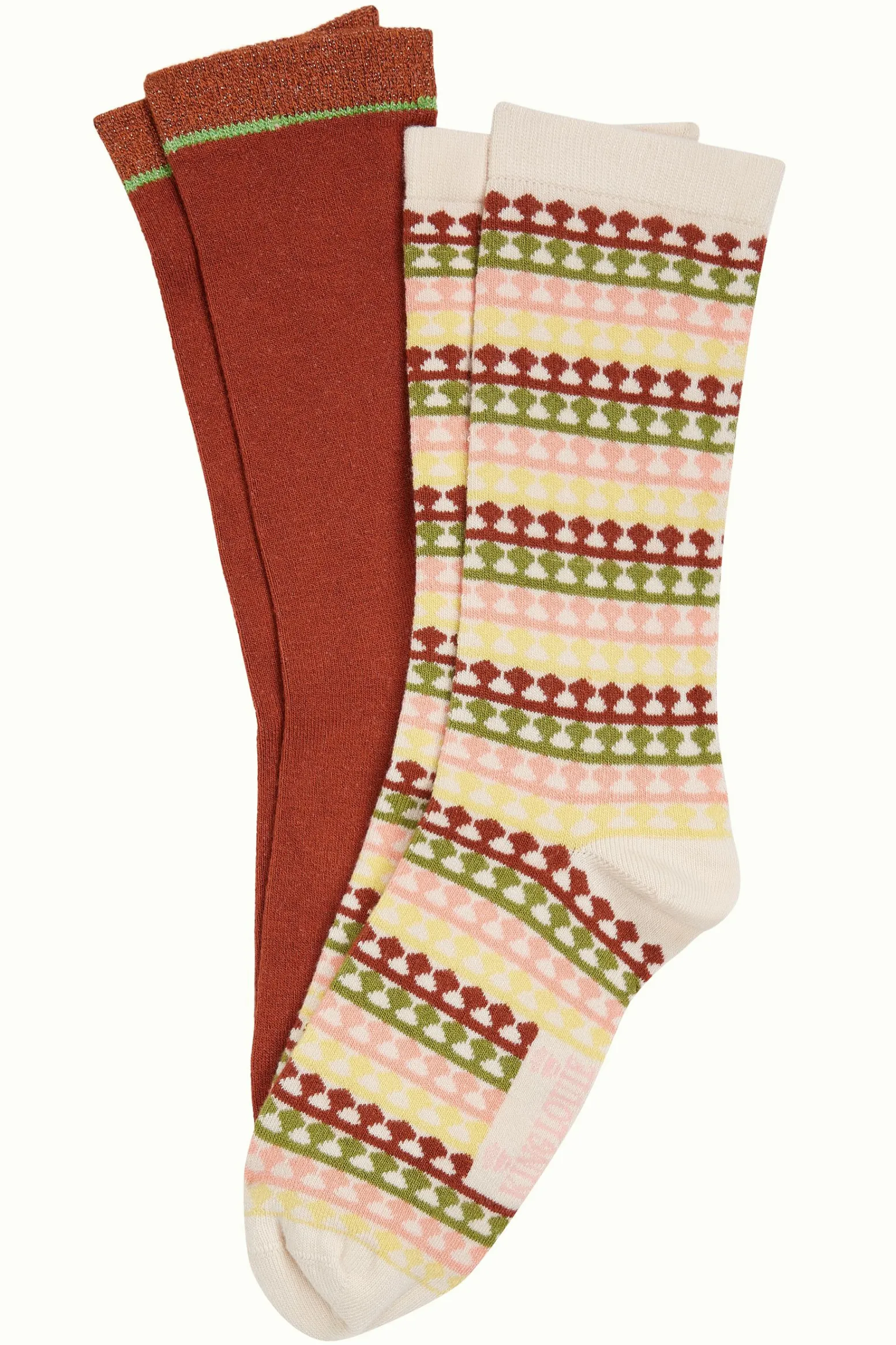 King Louie Accessoires|Socks 2-Pack Boyd Cream
