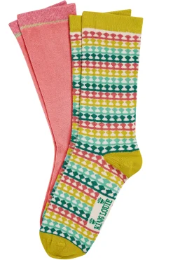 King Louie Accessoires|Socks 2-Pack Boyd Light Yellow